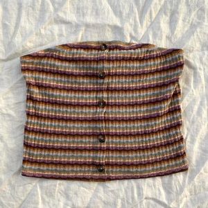 American Eagle stripe tube top